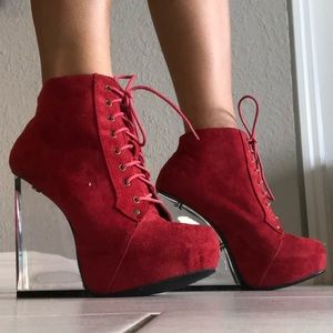 Red Suede Boot